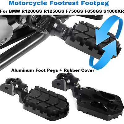 #ad 2 X Foot Pegs amp; Rubber Cover For BMW F750GS S1000XR R1200GS R1250GS LC Adventure $60.99
