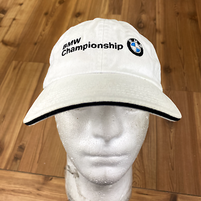 #ad White BMW Championship Golf 100% Cotton Twill Strapback Baseball Cap Adult OSFA $10.00