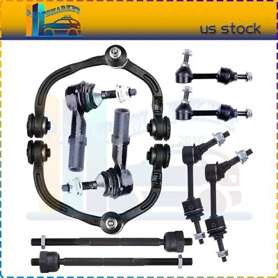 #ad Fit For 03 2004 FORD EXPEDITION 10PCS Front Upper Control Arms Sway Bar Parts $103.58
