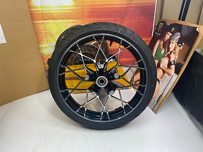 #ad 🔥OEM 09 23 Harley 19quot;in Touring Black amp; Polished Front Prodigy Rim Wheel $699.95
