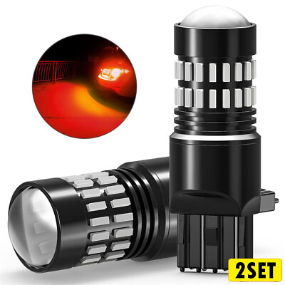 #ad 4X Red 3157 AUXITO Signal Turn Tail Brake Light Bulb 3156 Super LED For Ford BMW $24.95
