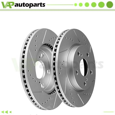 #ad Front Brake Rotors Discs For Infiniti FX35 FX37 FX45 QX70 Slotted Drilled 2 Pcs $75.29