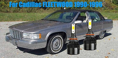 #ad LED For Cadillac FLEETWOOD 1990 1996 Headlight Kit 9006 HB4 CREE Bulbs Low Beam $25.05