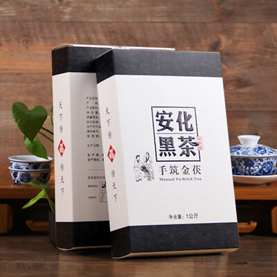 #ad Hunan Anhua Black Tea Handmade Organic Tea Health Dark Tea Gold Fu Brick Tea $159.99