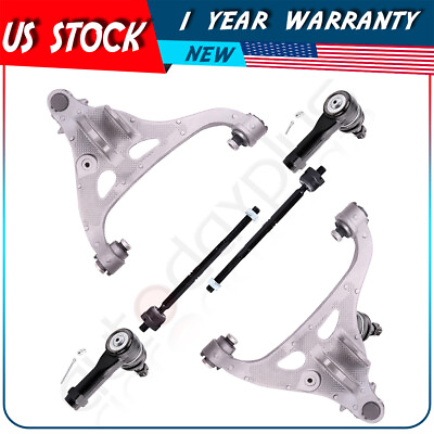#ad For 2004 2008 Ford F 150 6Pcs Lower Control Arm And Ball Joint Tie Rod End Kit $222.39