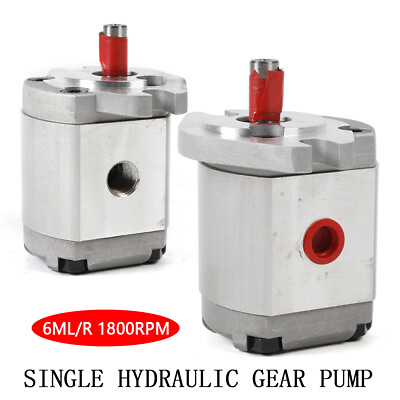 #ad Single Hydraulic Gear Pump Alloy Steel SAE Flat Key 6ML R 21MPa for Machinery $48.45
