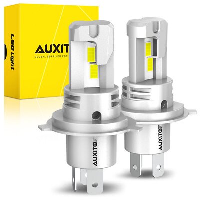 #ad AUXITO H4 9003 LED Headlight Low High Beam Bulbs Bright 200W HID White 6500K SL $7.99