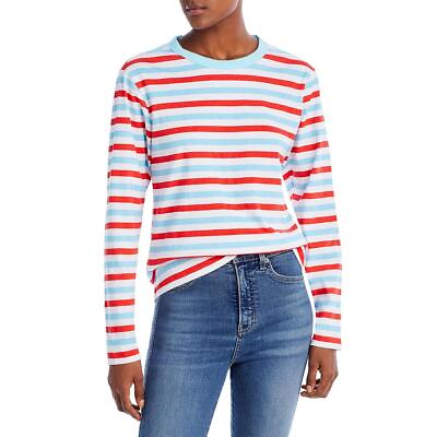 #ad Chaser Womens Cotton Striped Tee Pullover Top Shirt BHFO 3033 $11.99