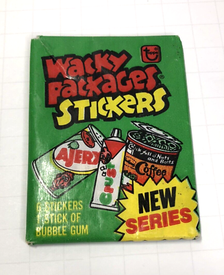 #ad 1980 Pack of Wacky Packages Stickers Topps Unopened Green Package $9.99