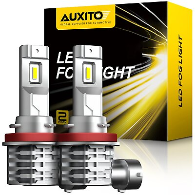 #ad AUXITO LED Fog Light Bulb H8 H16 H11 Fog Light Bulb White 6500K High Power Lamps $19.99