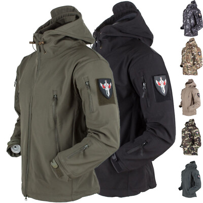 #ad Sharkskin Waterproof Tactical SoftShell Men Jacket Coat Army Windbreaker Outdoor $42.99