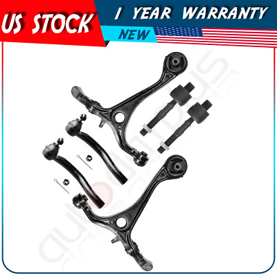 #ad For 2004 05 06 07 Acura TSX Honda Accord 6Pcs Lower Control Arm Tie Rod End Kit $99.46