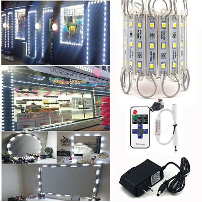 #ad 20pcs White 5050 3LED Injection Module Light Store Window Sign LampPowerRemote $198.99