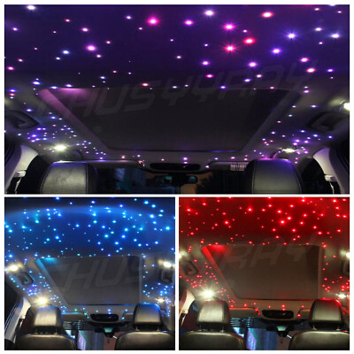 #ad #ad Car LED Ceiling Light Fiber Optic Star Kit RGBW Light Source300pcs Fiber Cables $79.99