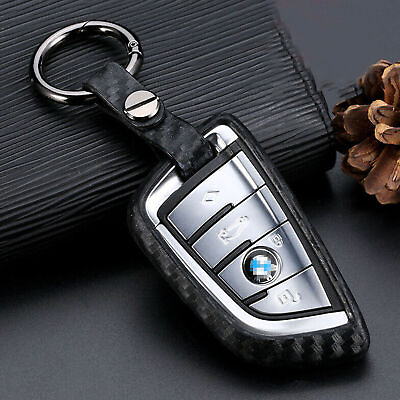 #ad Car Key Case Carbon Fiber Scratch Proof Accessories For BMW 5 7 Series X3 X5 X6 $8.64