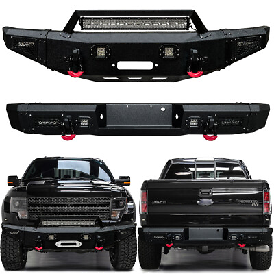 #ad Vijay For 2009 2014 Ford F150 Raptor Front or Rear Bumper with LED Lights $1159.99