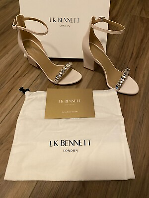 #ad Brand New LK Bennett London Heels Style: Ivory Satin Josephine  $199.00