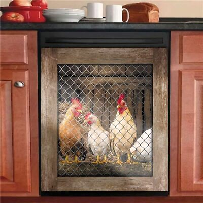 #ad Rooster Dishwasher Magnet Cover for Country Kitchen $54.06