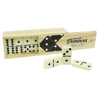 #ad 28 Pieces Dominos Jumbo Set Game. Premium Classic Double Six Domino. Durable $16.73