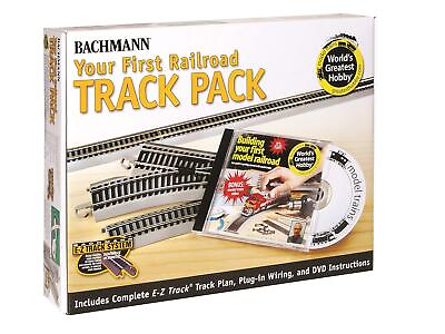 #ad Bachmann Trains Snap Fit E Z TRACK WORLD’S GREATEST HOBBY FIRST RAILROAD TRACK P $273.94