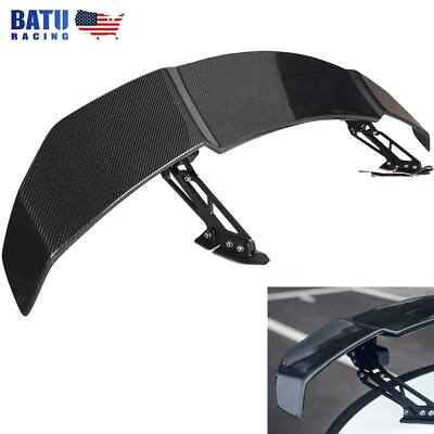 #ad New Automatic Adjustable Trunk Tail Carbon Fiber Spoiler Wing for Tesla model S $899.99