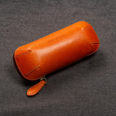 #ad Cow Leather Pipe Bag Single Smoking Pipe Case Holder Travel Portable Accessories $78.29