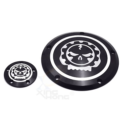 #ad Motocycle Skull Derby Timer Cover For Harley Sportster 883 1200 Dyna $42.09