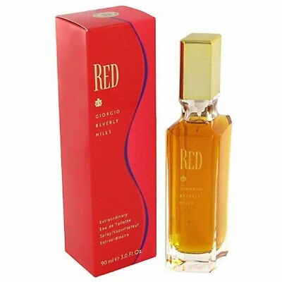 #ad RED by GIORGIO BEVERLY HILLS Perfume 3.0 3 oz EDT For Women New in Box $22.64