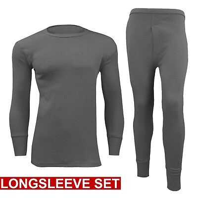 #ad Long Johns Thermal Mens Underwear Bottom Top Full Set Half Full Sleeve Baselayer GBP 6.99
