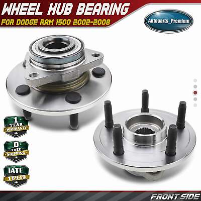 #ad 2pcs Wheel Hub Bearing Assembly with 2 Wheel ABS for Dodge Ram 1500 02 08 Front $87.49