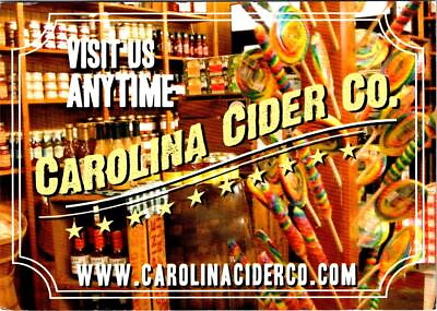 #ad SC South Carolina CAROLINA CIDER CO Pocotaligo Gardens Corner 4X6 Ad Postcard $5.93