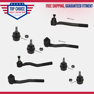 #ad Front Upper amp; Lower Ball Joints Tie Rod Ends for 1999 2003 2004 Grand Cherokee $86.95