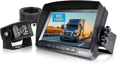 #ad 7quot; Reverse Camera Car Back Up Camera System 1080P HD Monitor For RV Truck Van $152.99