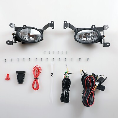 #ad Fog Lights for 06 08 Honda Civic 2 Door Coupe Clear Glass Lens Wiring Switch Kit $46.99