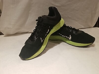 #ad Nike Zoom Streak 641318 007 Size 6.5 Color Black Light Green White Swoosh $22.99