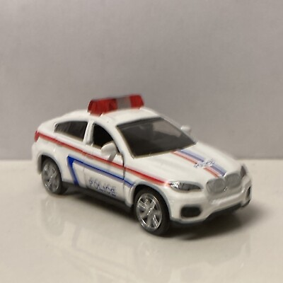 #ad Unknown Brand White BMW X6 Police Approx. 1 64 Scale LOOSE $8.00