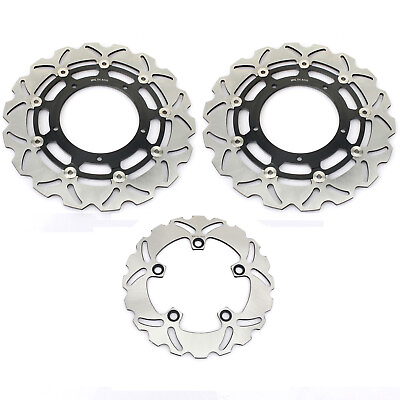 #ad Front Rear Brake Rotors Discs For YZF R1 2004 2005 2006 2015 2020 YZF R6 2017 up $198.89