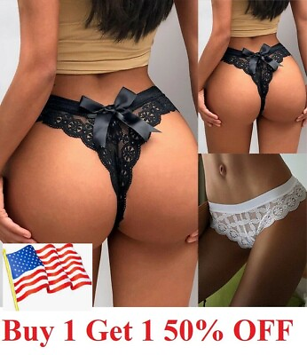 #ad Women Sexy Lace Panties Knickers Lingerie Seamless Underwear G string Briefs US $5.95