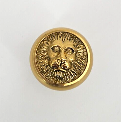 #ad New Set of 2 Solid Brass Lion#x27;s Head Knob French Victorian Gothic Style Hardware $22.99
