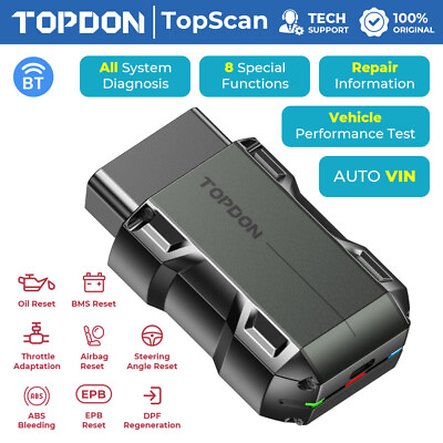 #ad TOPSCAN as AP200 Bluetooth OBD2 Scanner Full System Car Diagnostic Tool TPMS $79.99