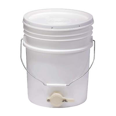 #ad Plastic Honey Bucket with Honey Gate for Beekeeping 5 Gallon $26.55