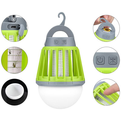 #ad Powerful Fly Killer Electric Mosquito Bug Zapper Trap Lamp for Camping Outdoor $11.99