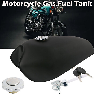 #ad #ad Motorcycle Vintage Fuel Gas Tank Tap For Cafe Racer Honda CG125 2.4 Gallon 9L $139.59