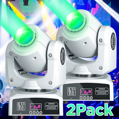 #ad 2PCS 120W LED GOBO Moving Head Light RGBW Beam Stage Spot Lighting DJ Disco DMX $137.99