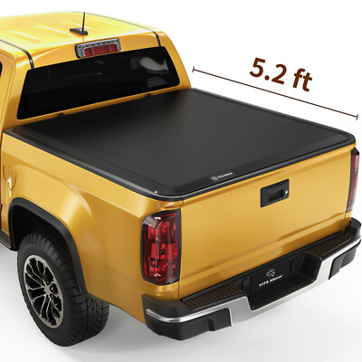 #ad 5 ft Bed Soft Roll Up Tonneau Cover for 15 24 Chevy Colorado GMC Canyon w Lamp $119.99