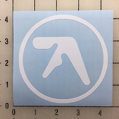 Aphex Twin Logo 4quot; Wide White Vinyl Decal Sticker BOGO $5.99