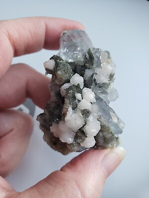 #ad 55mm Green Flourite Specimen Crystal Quartz Stone Healing Hunan Mine $16.00