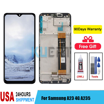 #ad NEW LCD Display For Samsung Galaxy A23 A235F A235M Touch Screen Digitizer Frame $22.55