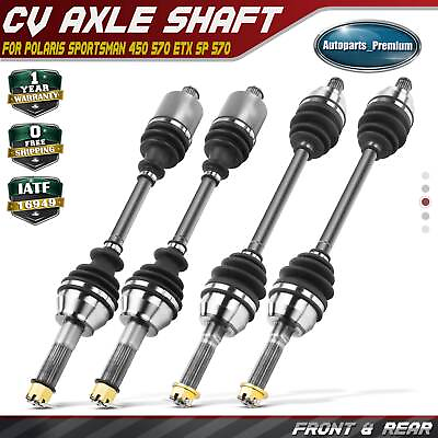 #ad 4x Front amp; Rear CV Axle Assembly for Polaris Sportsman 450 16 17 570 ETX SP 570 $204.99