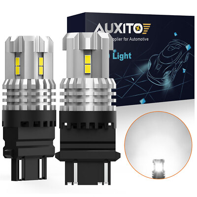 #ad AUXITO 3157 3156 LED 3020 SMD 6000K Backup White Tail Light Reverse DRL Bulbs $12.99